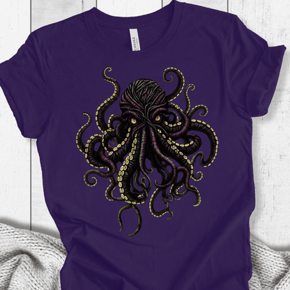 Yarn Sea Monster T-Shirt Purple / S