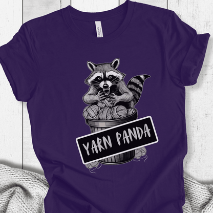 Feral Yarn Panda T-Shirt Purple / XS