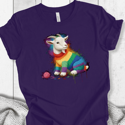 Goat Dye Splash T-Shirt Purple / XS