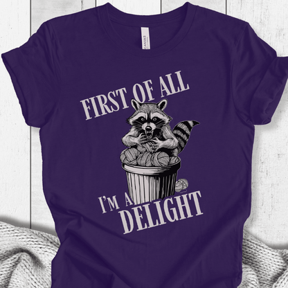 I'm a Delight T-Shirt Purple / XS