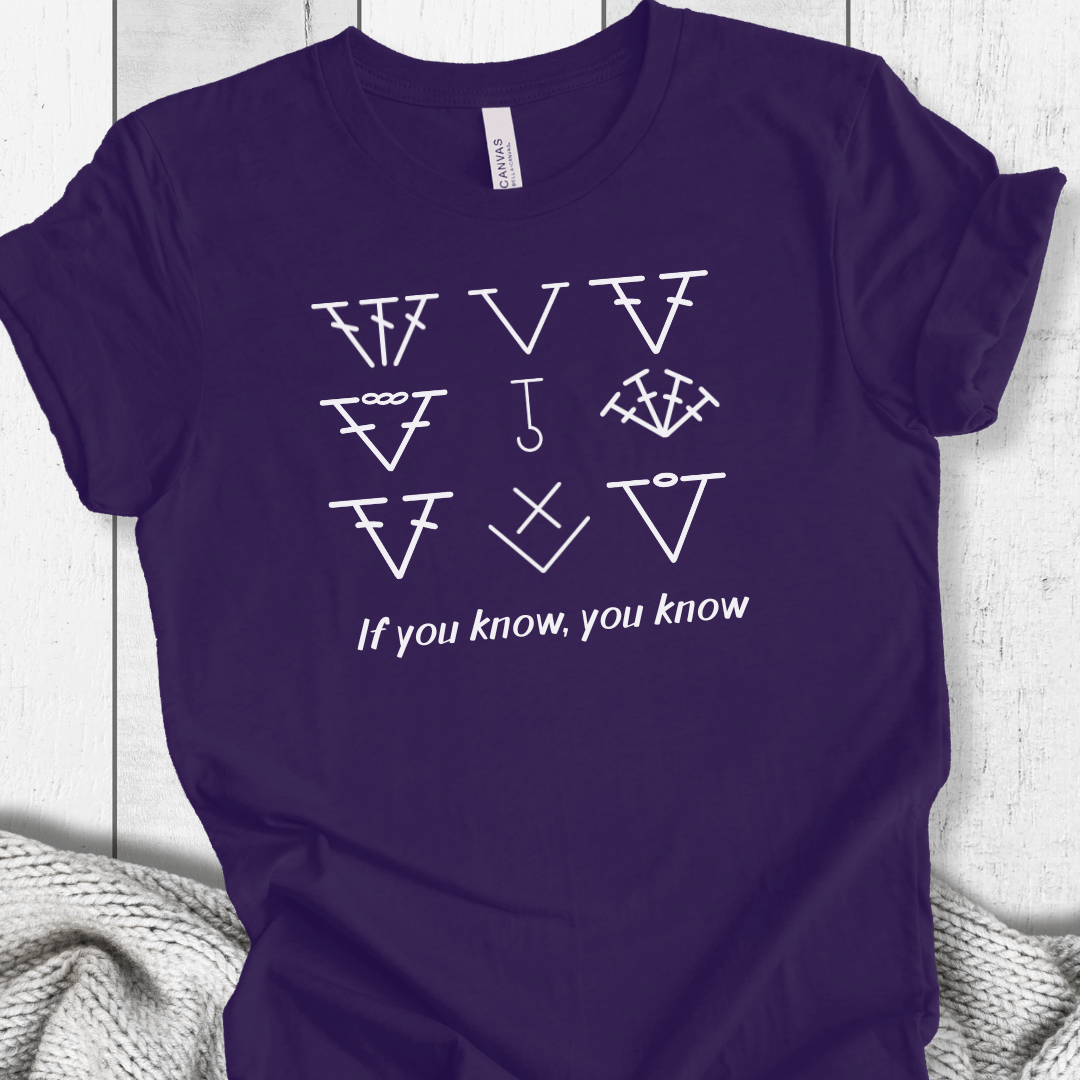 If you know, you know T-Shirt Purple / XS