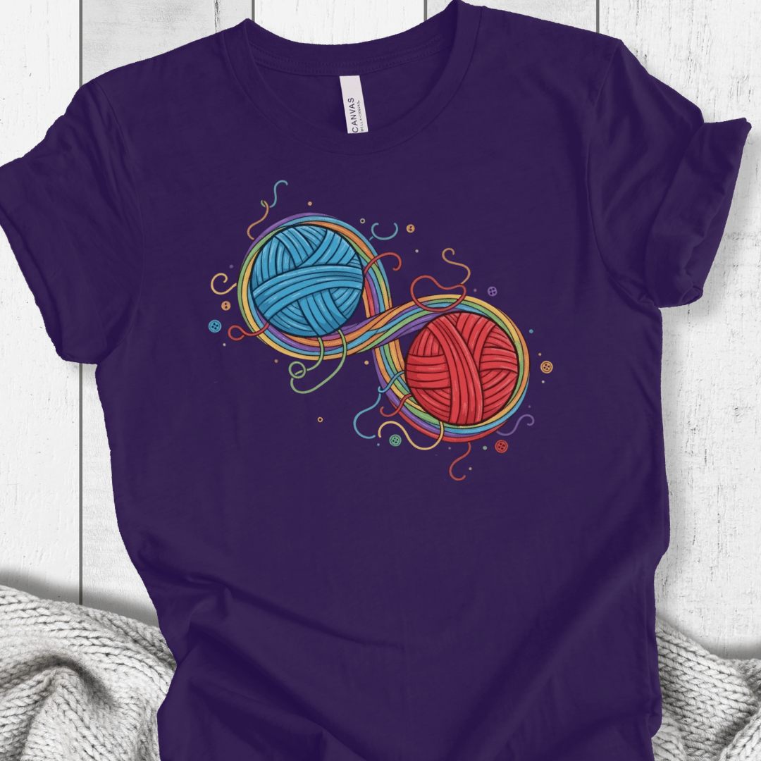 Infinity Yarn T-Shirt Purple / XS