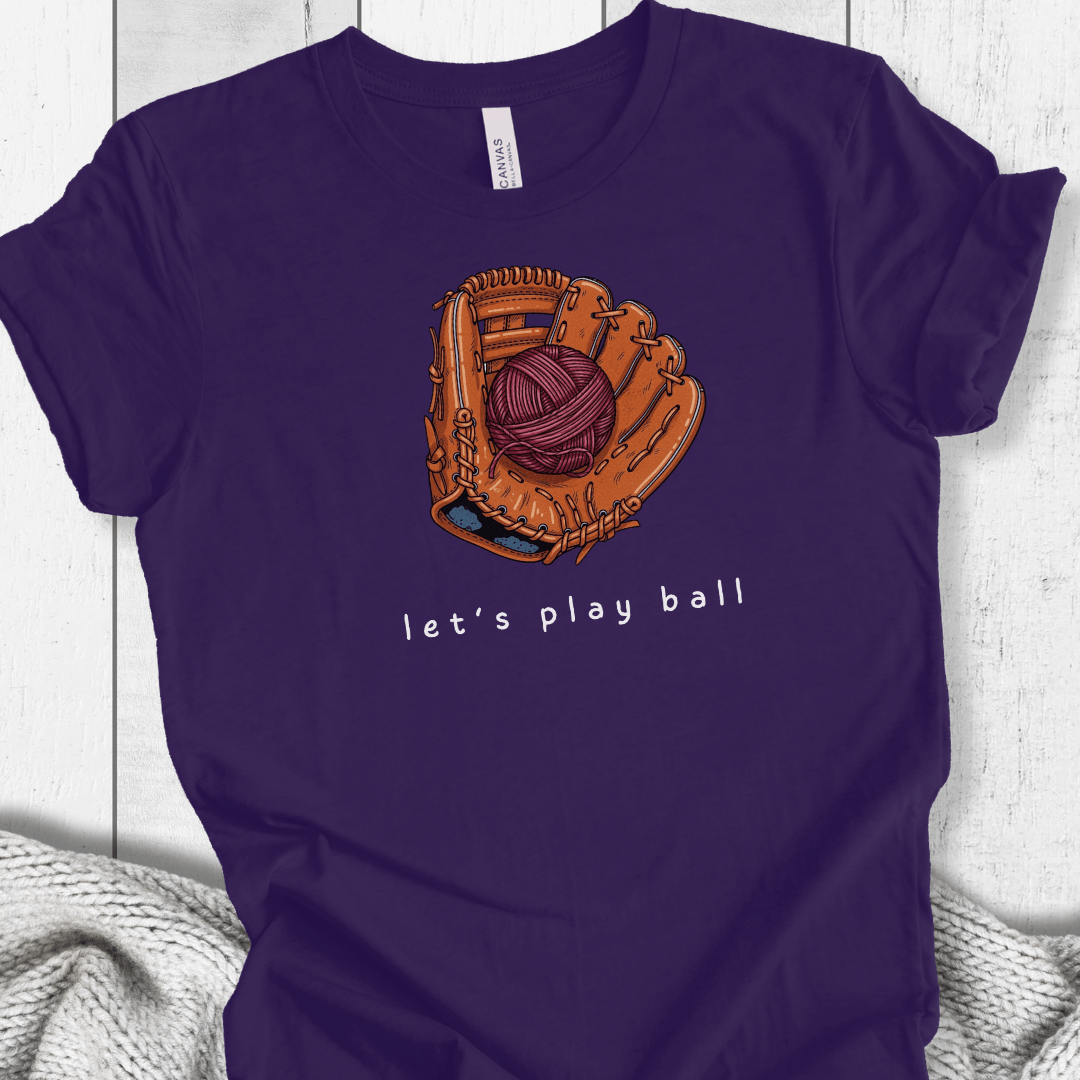 Let's Play Ball T-Shirt Purple / XS