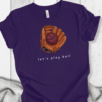 Let's Play Ball T-Shirt Purple / XS