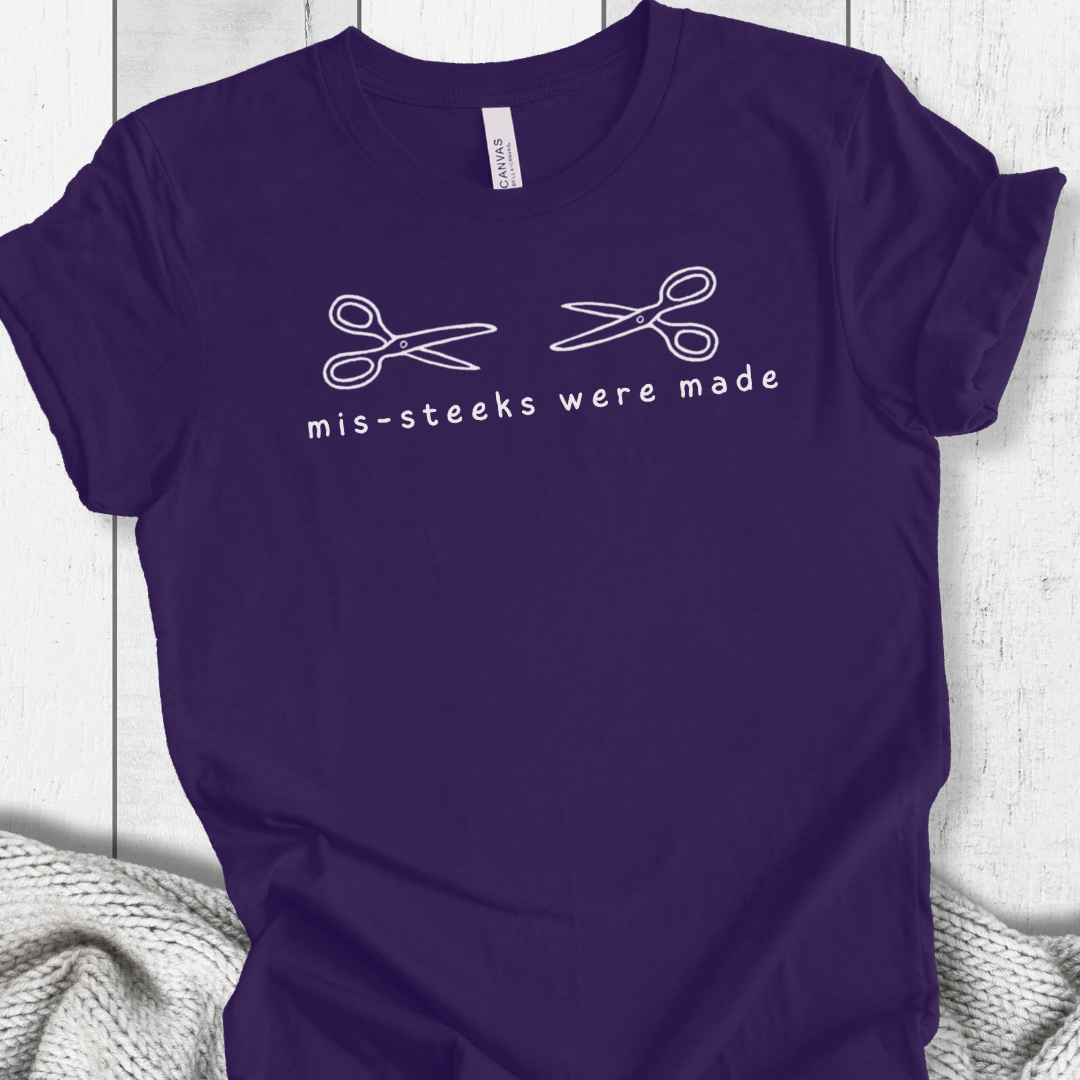 Mis-steeks t-shirt Purple / XS