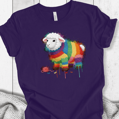 Sheep Dye Splash T-Shirt Purple / XS