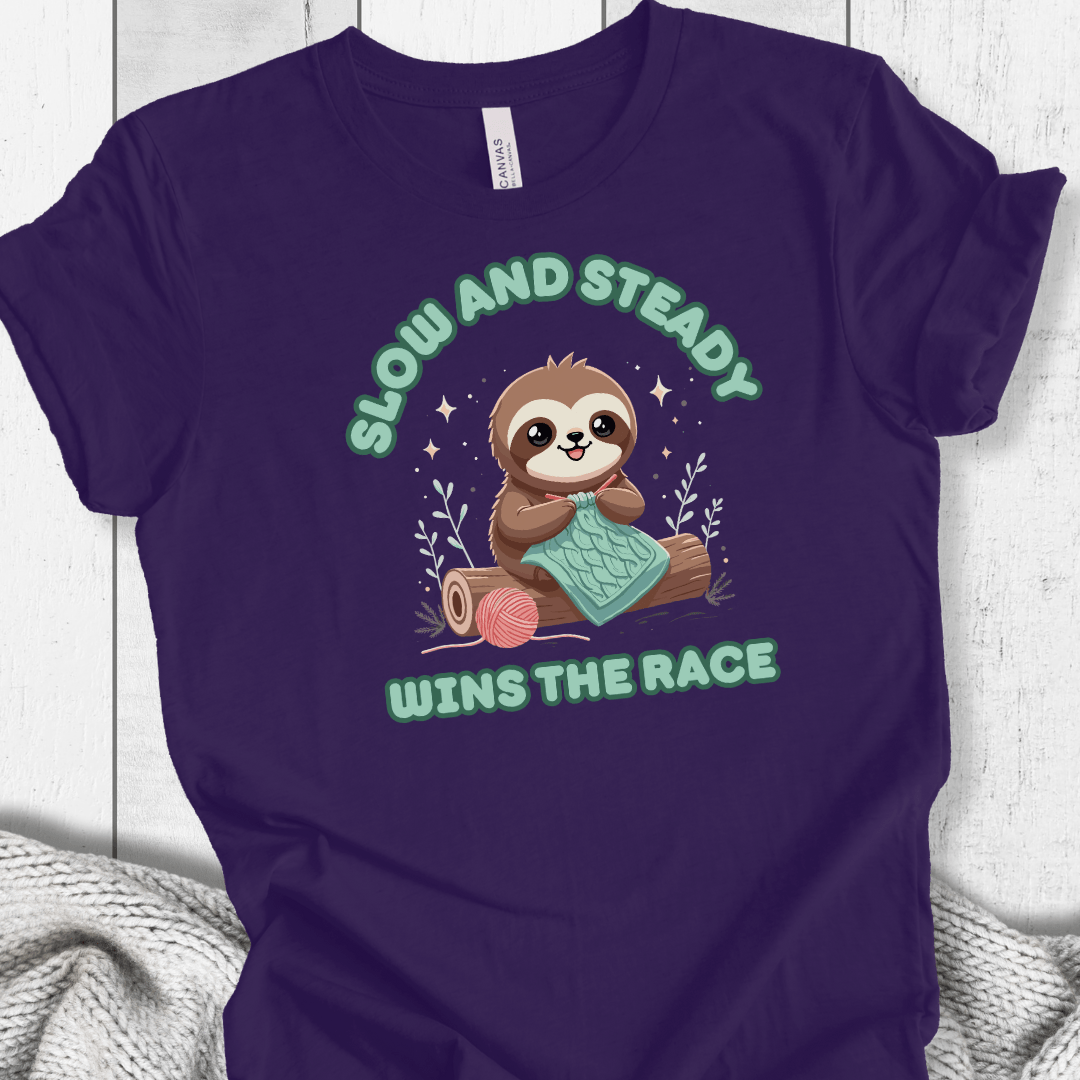 Slow & Steady T-Shirt Purple / XS