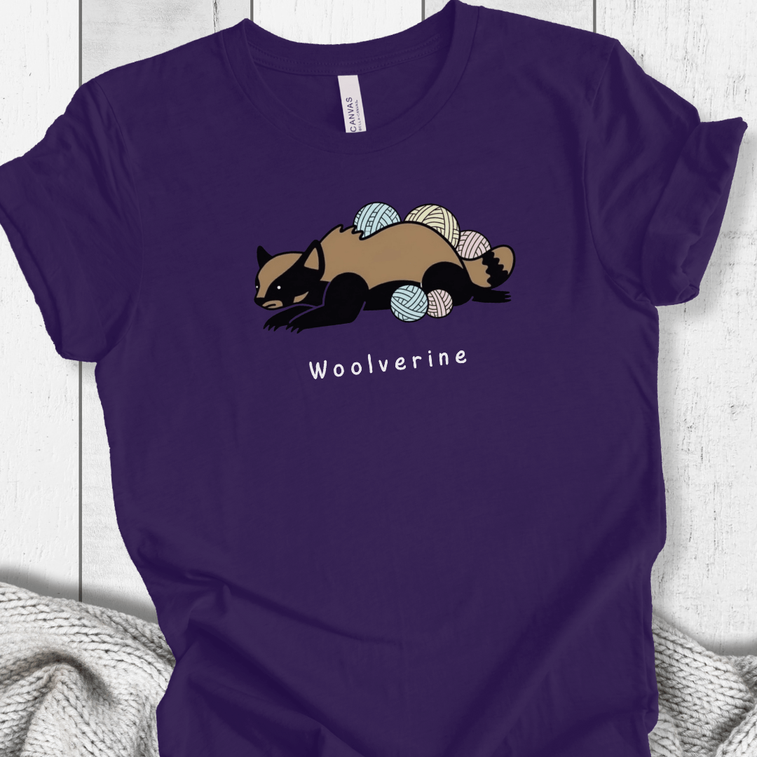 Woolverine t-shirt Purple / XS