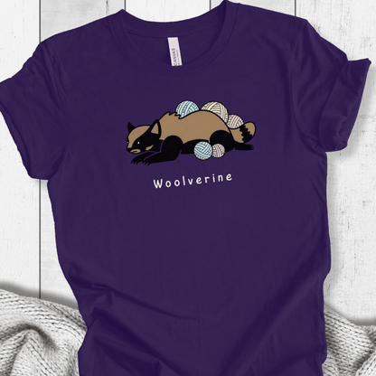 Woolverine t-shirt Purple / XS