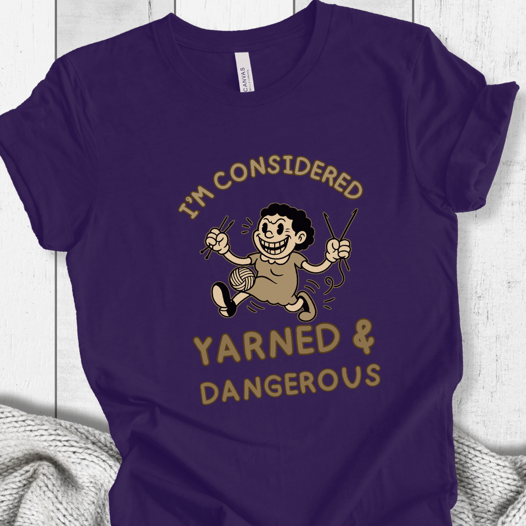 Yarned & Dangerous T-Shirt Purple / XS