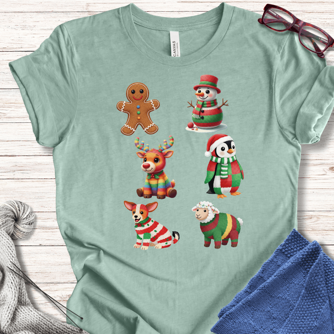 Christmas Knit T-Shirt Sea Breeze / S