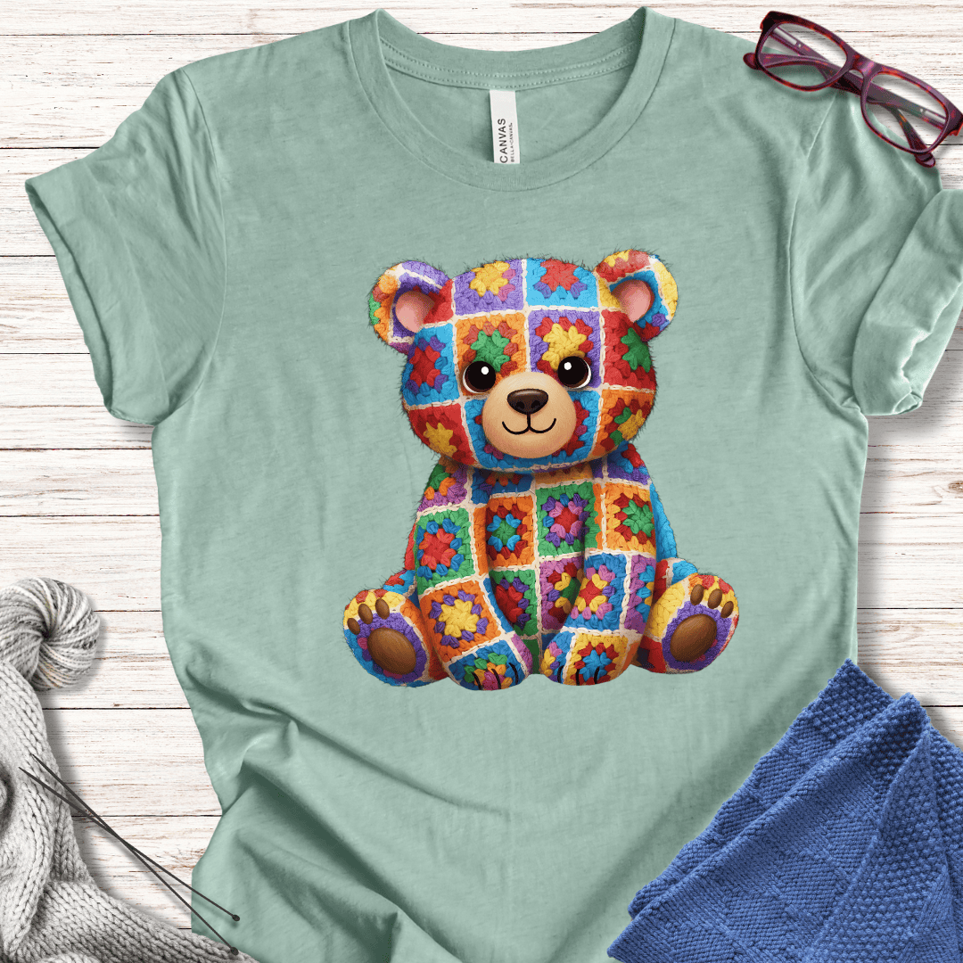 Crochet Bear T-Shirt Sea Breeze / S