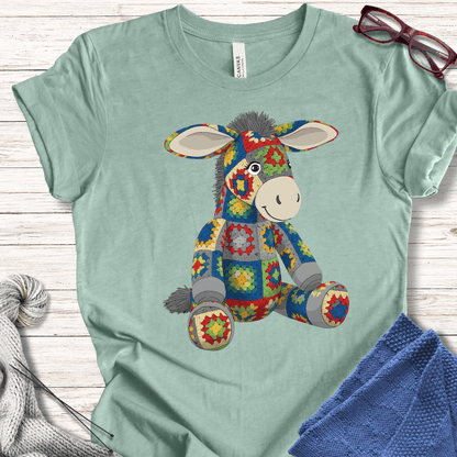 Crochet Donkey T-Shirt Sea Breeze / S