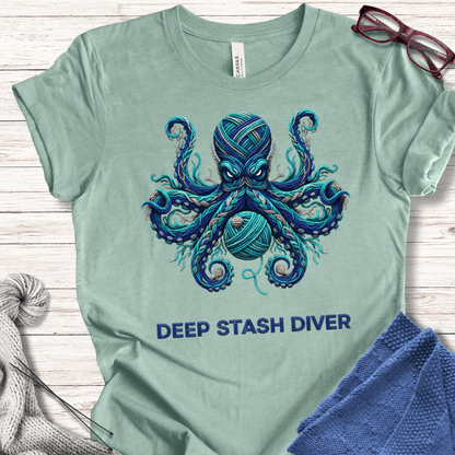Deep Stash Divers T-Shirt Sea Breeze / S