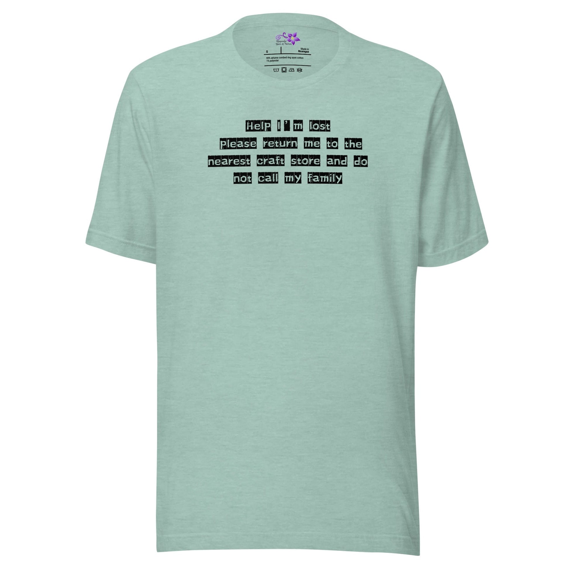 Help I'm Lost Crew Neck T-Shirt Sea Breeze / S