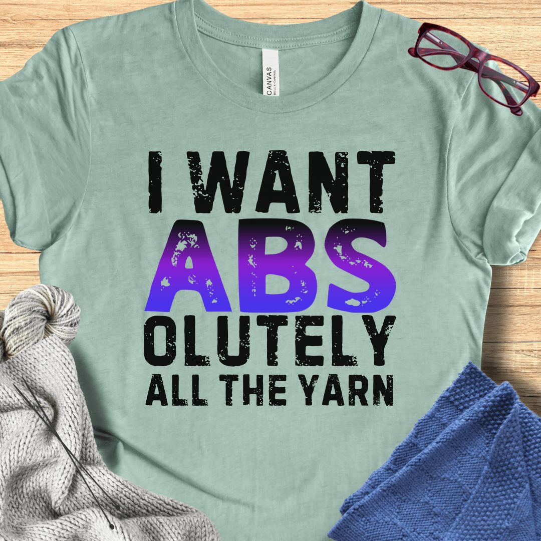 I want Abs T-Shirt Sea Breeze / S