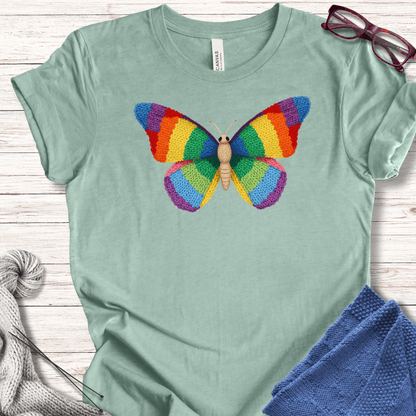Knitted Butterfly T-Shirt Sea Breeze / S