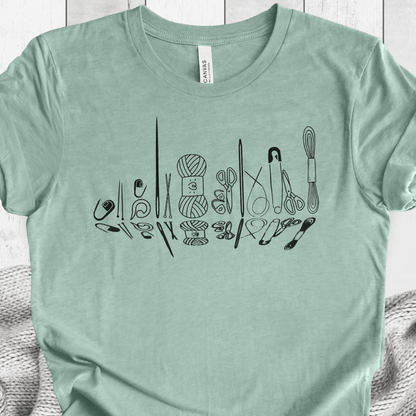 Knitting Tools Skyline T-Shirt Sea Breeze / S