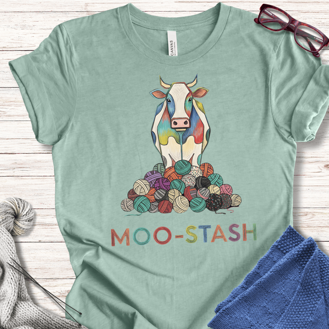 Moo Stash T-Shirt Sea Breeze / S