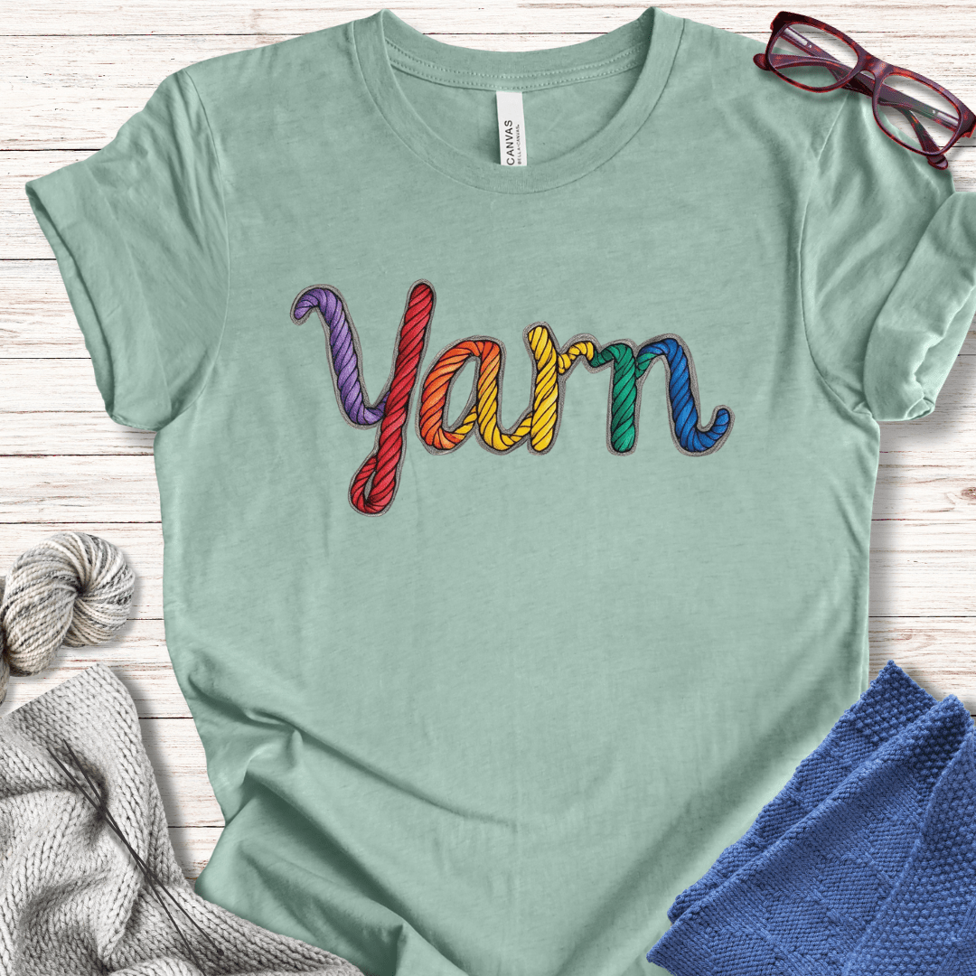 Rainbow Yarn T-Shirt Sea Breeze / S