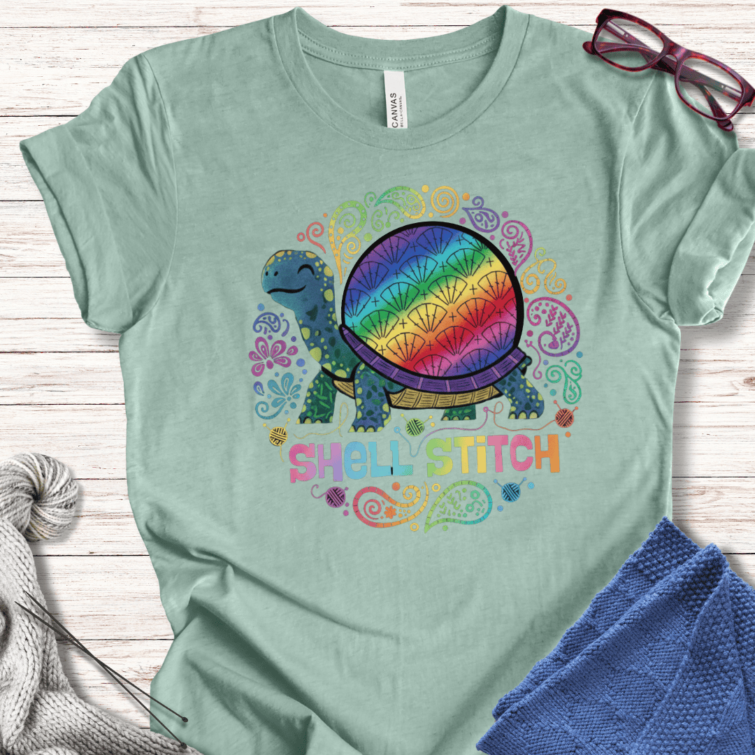 Shell Stitch T-Shirt Sea Breeze / S