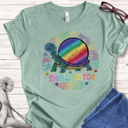 Shell Stitch T-Shirt Sea Breeze / S