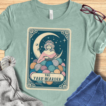 Tarot Card Yarn Hoarder T-Shirt Sea Breeze / S