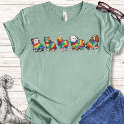 Animal Dye Splash Lineup T-Shirt Sea Breeze / XS