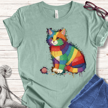 Cat Dye Splash T-Shirt Sea Breeze / XS