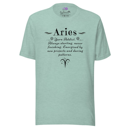 Crafters Zodiac - Aries Crew Neck T-Shirt Sea Breeze / XS