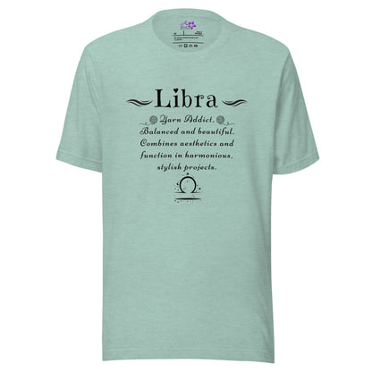 Crafters Zodiac - Libra Crew Neck T-Shirt Sea Breeze / XS