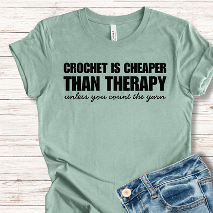 Crochet is Cheaper T-Shirt Sea Breeze / XS