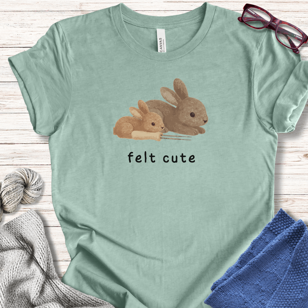 Felt Cute t-shirt Sea Breeze / XS