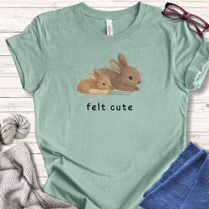 Felt Cute t-shirt Sea Breeze / XS