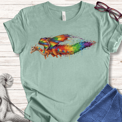 Flight Dragon Dye Splash T-Shirt Sea Breeze / XS