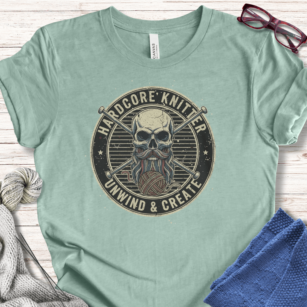 Hardcore Knitter T-Shirt Sea Breeze / XS
