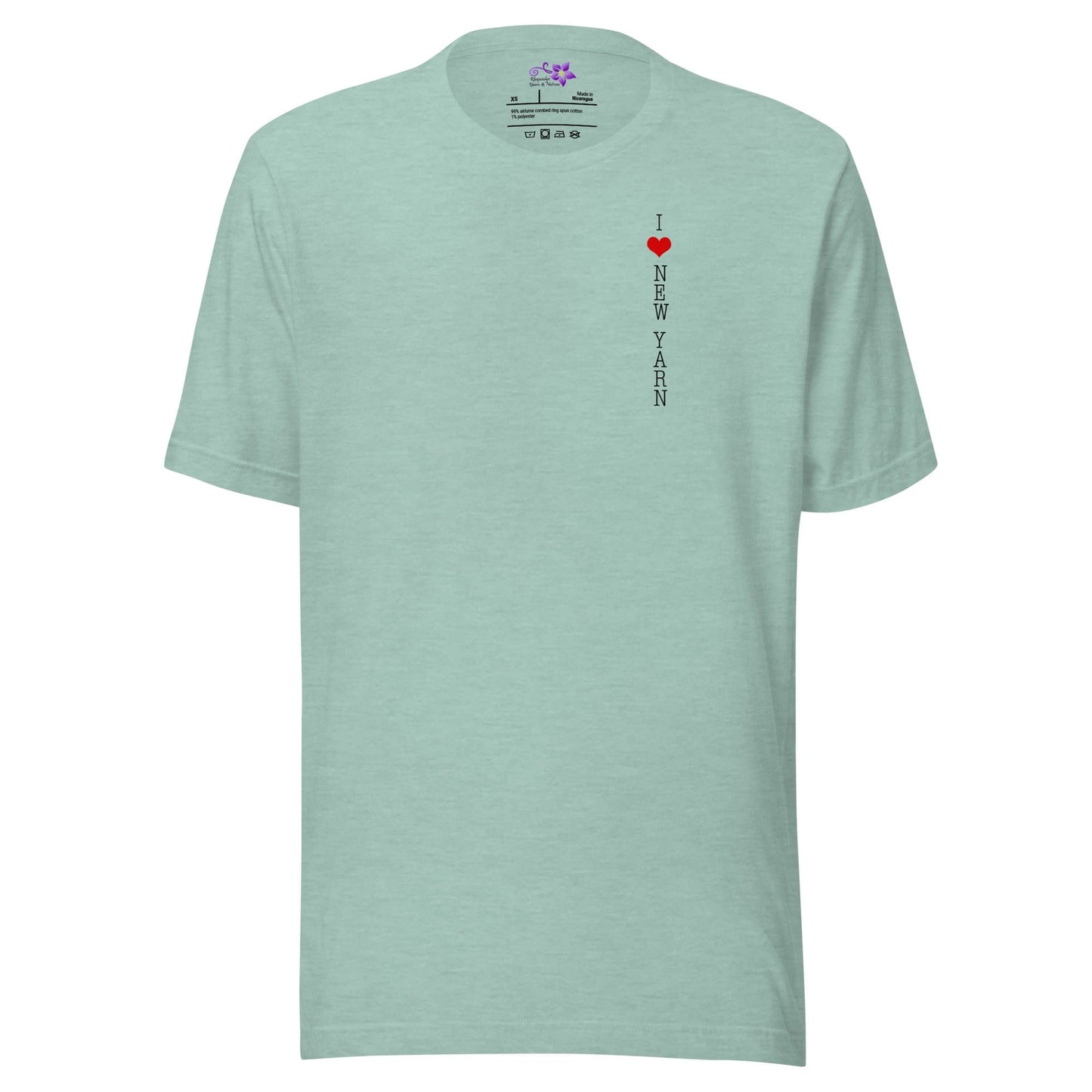 I Love New Yarn Crew Neck T-Shirt Sea Breeze / XS