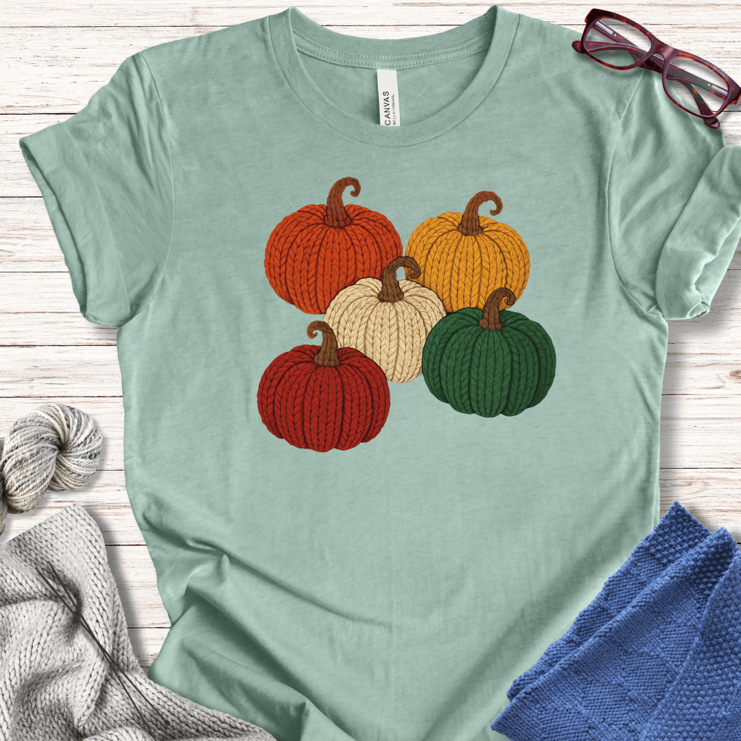 Knitted Pumpkins T-Shirt Sea Breeze / XS