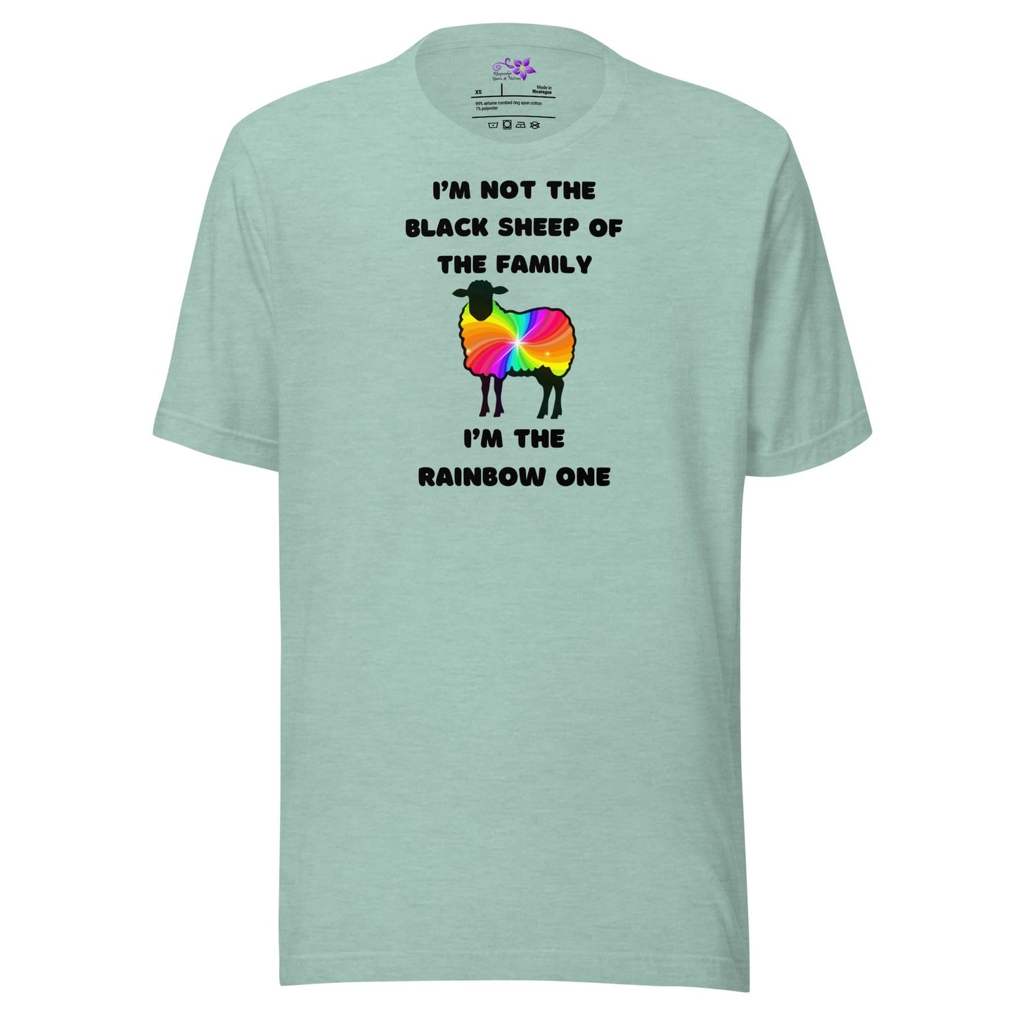 Rainbow Sheep Crew neck T-Shirt Sea Breeze / XS