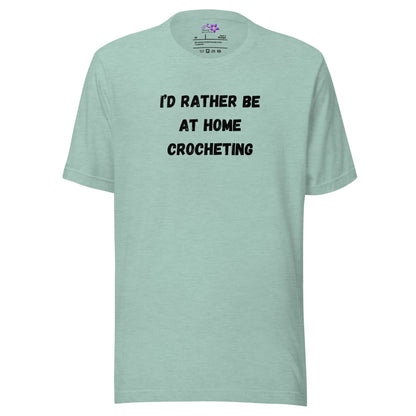 Rather Be Crocheting Crew neck T-Shirt Sea Breeze / XS