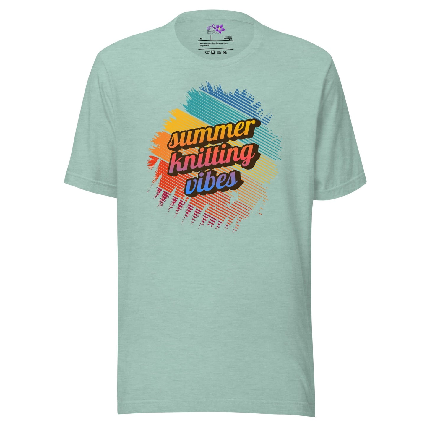 Summer knitting vibes Crew Neck T-Shirt Sea Breeze / XS