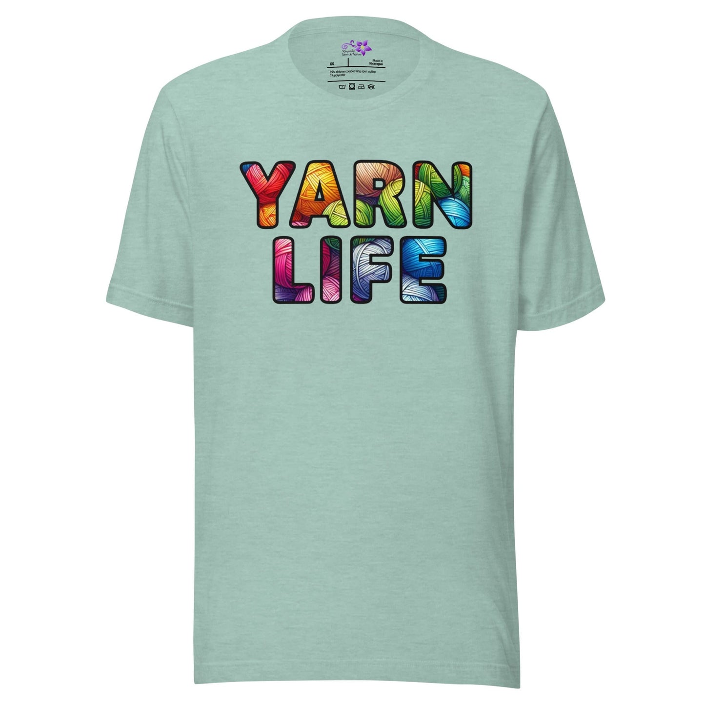 Yarn Life Crew Neck T-Shirt Sea Breeze / XS