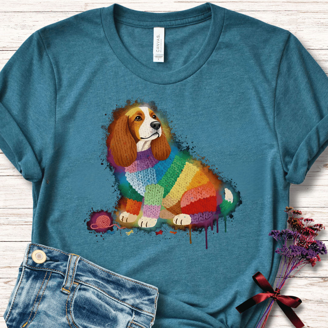 Dog Dye Splash T-Shirt Teal / S
