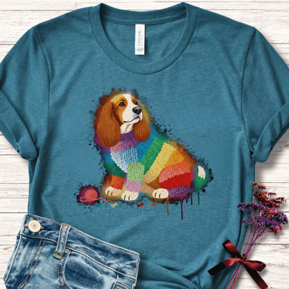 Dog Dye Splash T-Shirt Teal / S
