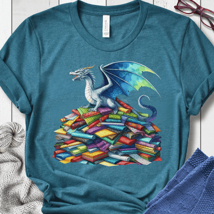 Fabric Hoarder Dragon T-Shirt Teal / S