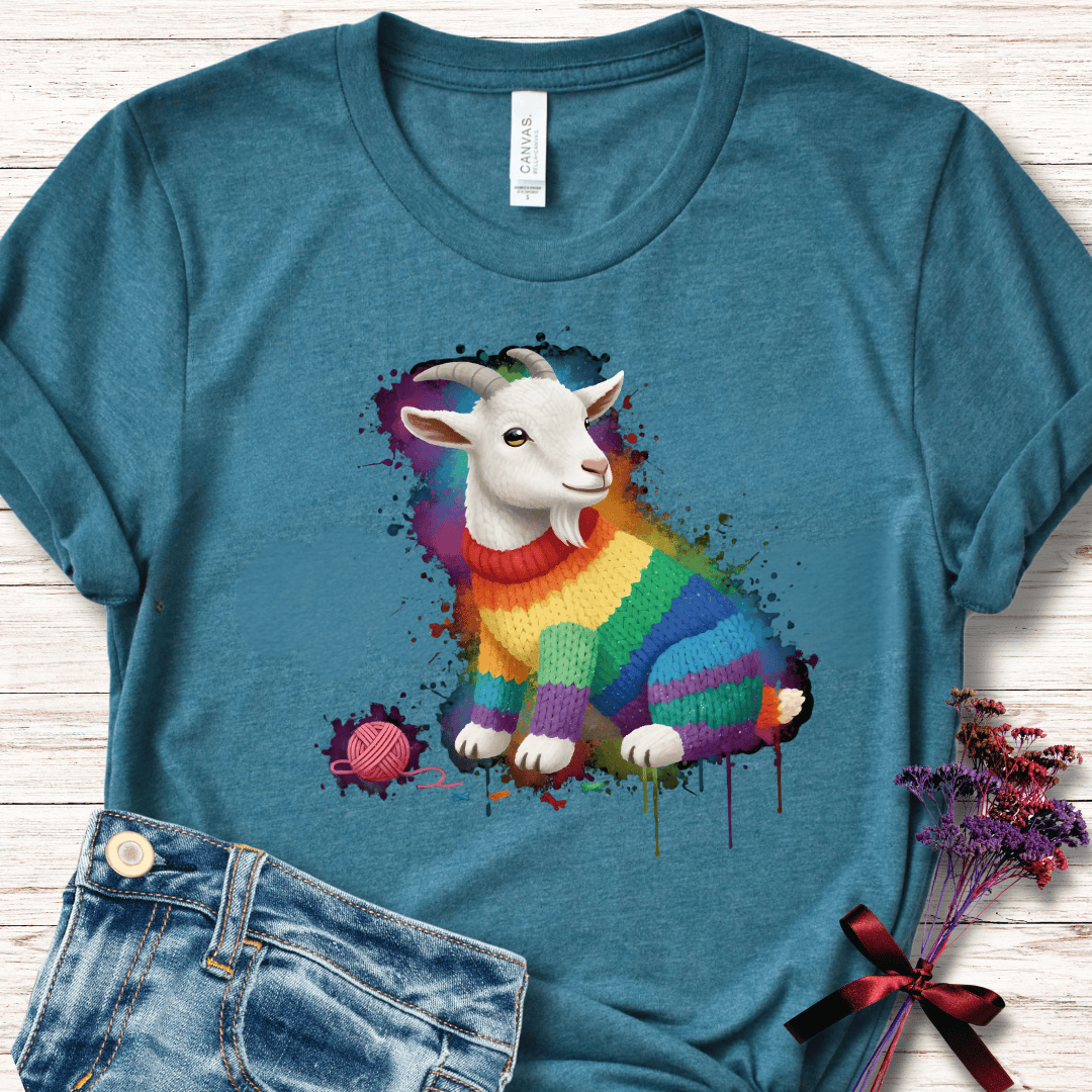 Goat Dye Splash T-Shirt Teal / S