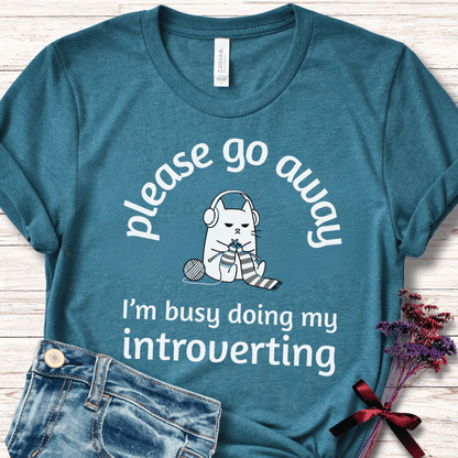 Introverting T-Shirt Teal / S