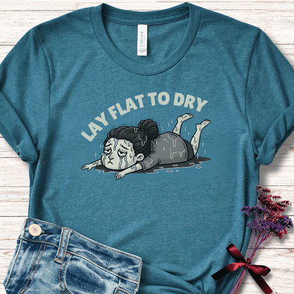 Lay Flat to Dry Woman T-Shirt Teal / S