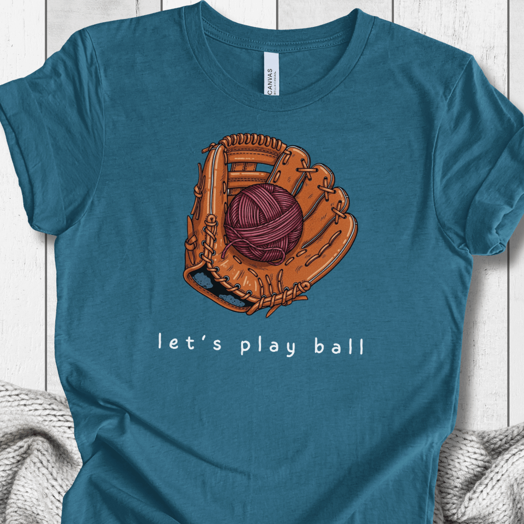 Let's Play Ball T-Shirt Teal / S