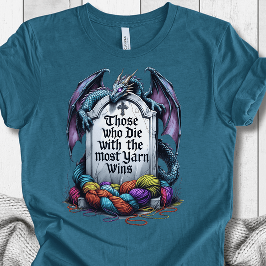 Most Yarn Wins T-Shirt Teal / S